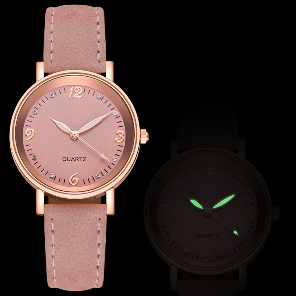 Vintage Watch Crystal - Reloj de mujer Simple Vintage Casual