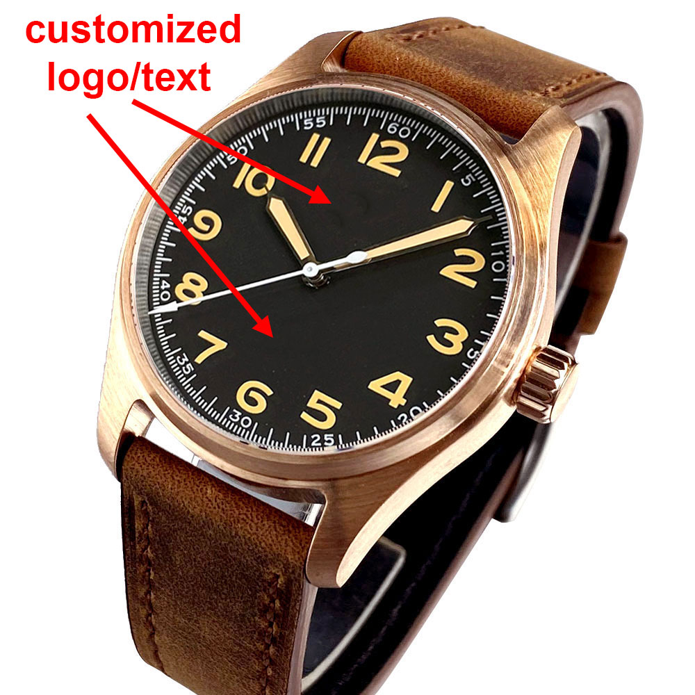 Vintage Watch Crystal - Reloj personalizado para hombre Real Cusn8