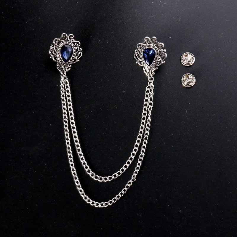 Vintage Collectible Item - Elegante broche grande de aleación Vintage