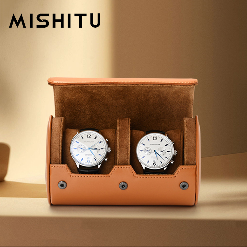 Vintage Collectible Item - MISHITU-rollo de almacenamiento de reloj con
