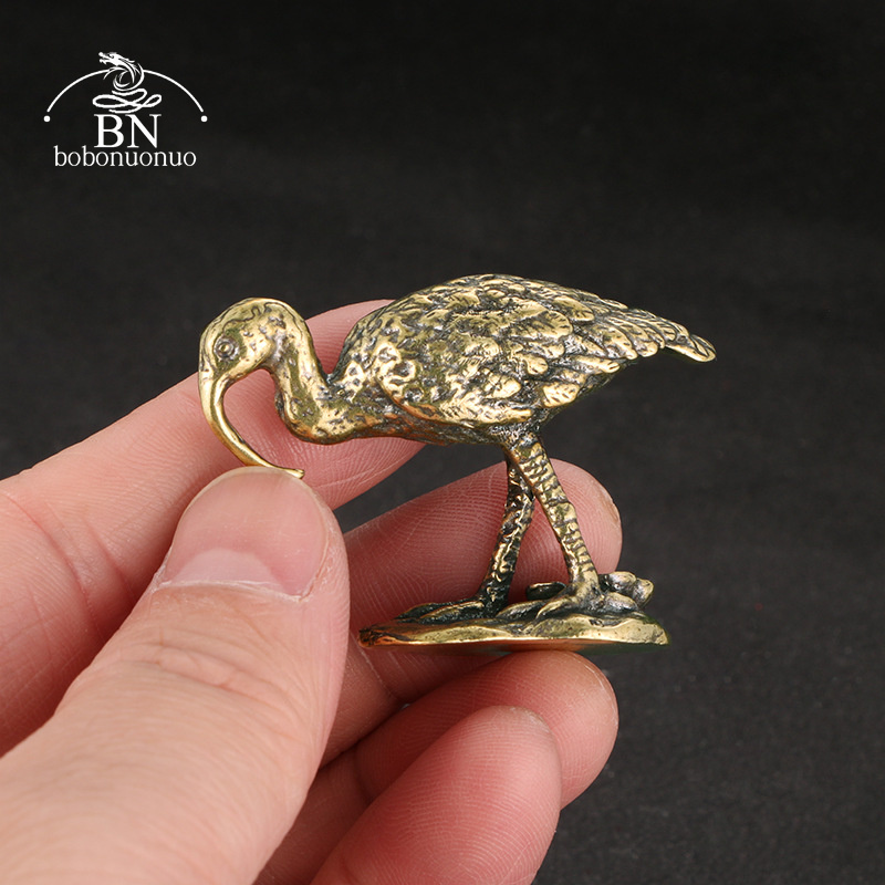 Vintage Collectible Ornaments - Figuras de grullas de pico largo