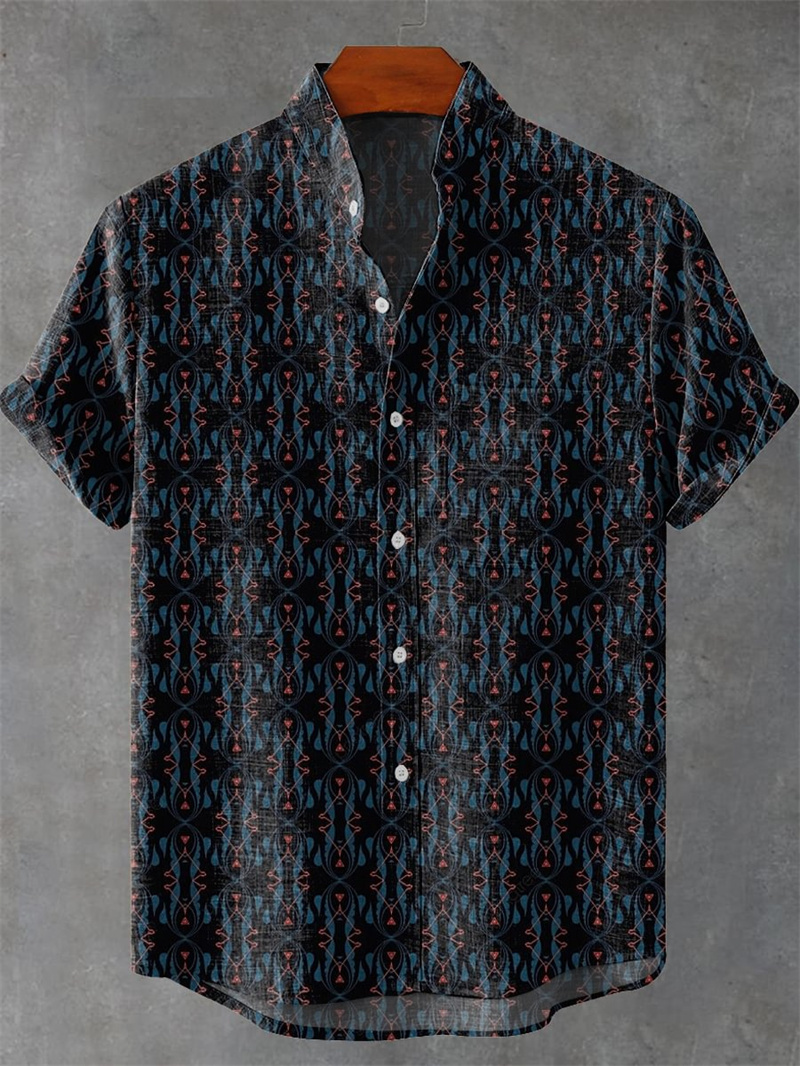 Camisa de lino de manga corta  - Vintage Collectible Shop reseña y precio