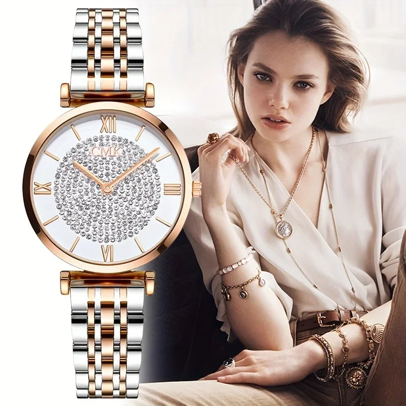 Lujoso reloj de cuarzo con esf - Vintage Watch Crystal reseña y precio