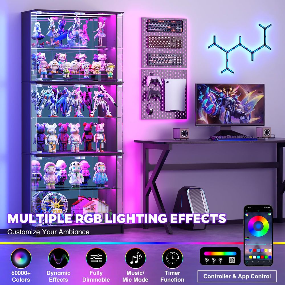 Vitrina con Puertas de Vidrio, - Collectible Collection reseña y precio