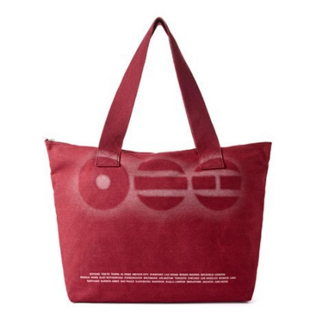 Bolso Tote de Lona Roja con Es - Vintage Collectible Shop reseña y precio