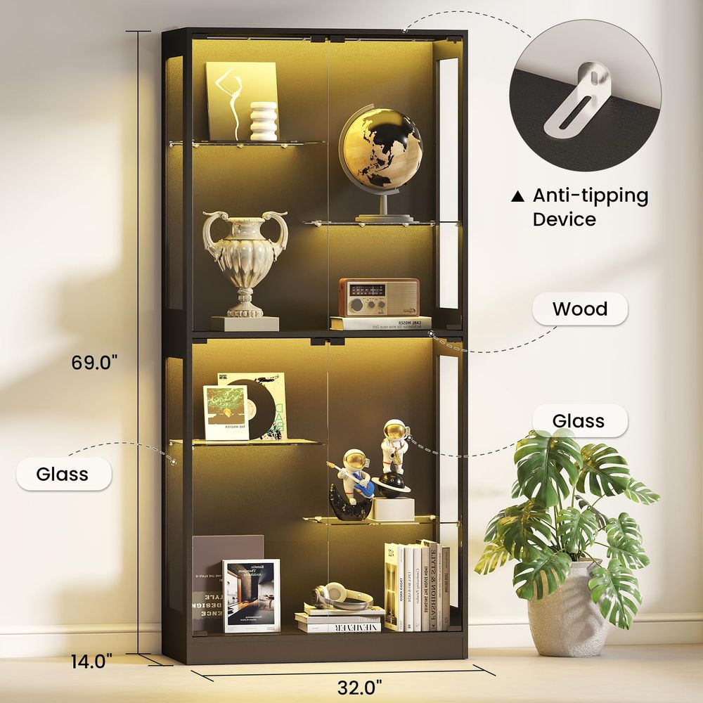 Vitrina con Puertas de Vidrio  - Collectible Collection reseña y precio