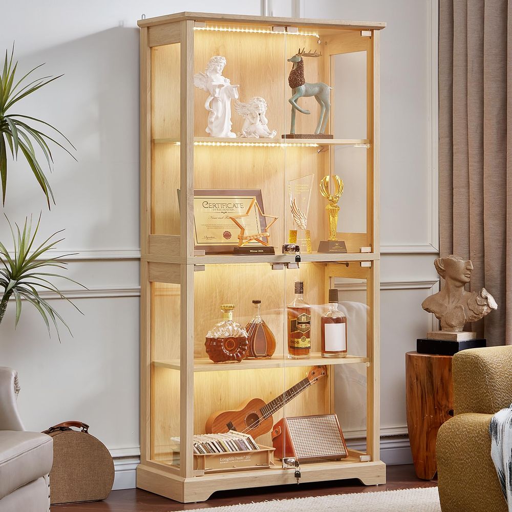 Vitrina de cristal estilo rúst - Collectible Collection reseña y precio