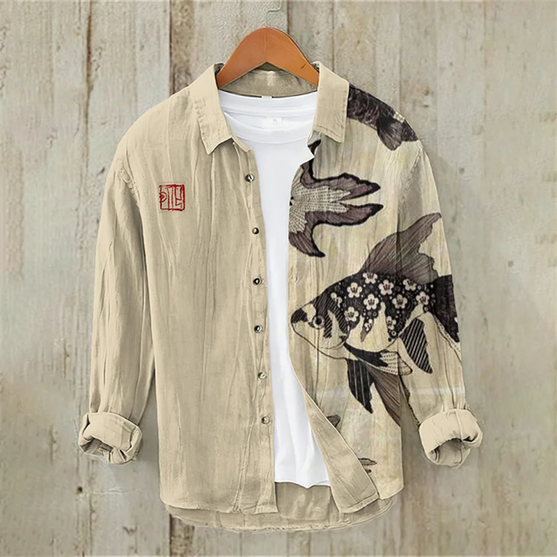 Camisa de manga larga de lino  - Vintage Collectible Shop reseña y precio